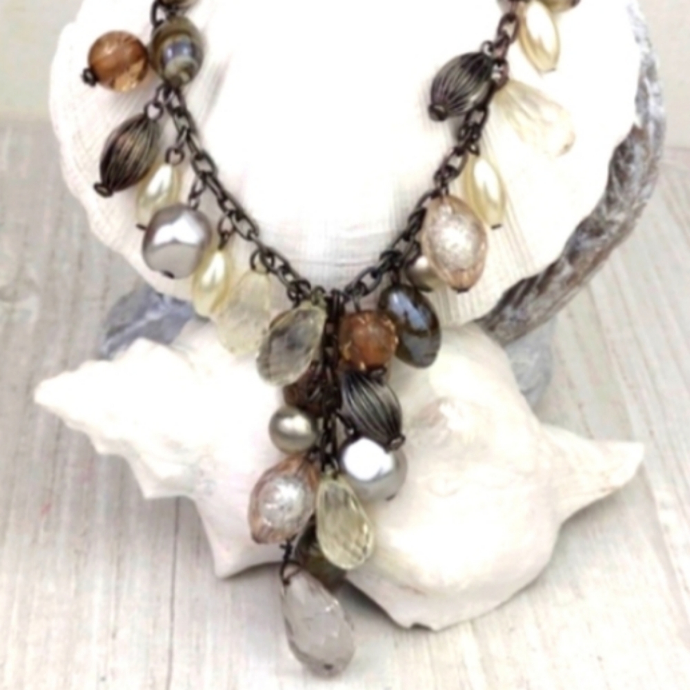 Vintage Style Dreamy Beaded Boho Bolo Choker Necklace